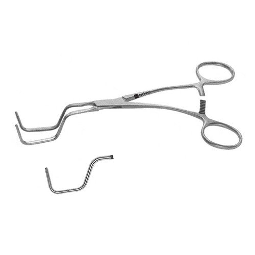 Dale Improved Femoral Popliteal Anastomosis Clamp, Debakey Jaws, Jaws 4.0 Cm, 7 1/4" (18.5 Cm)